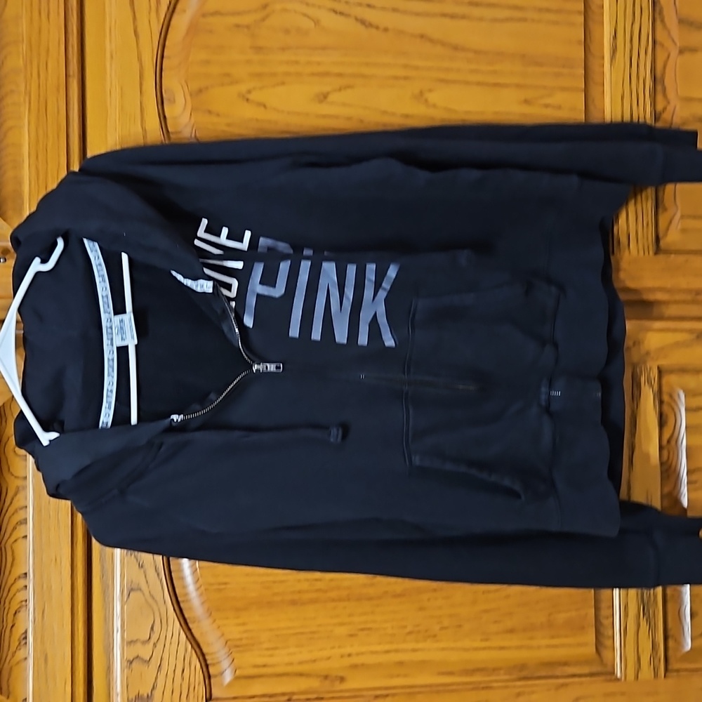 PINK ZIPPER HOODIE